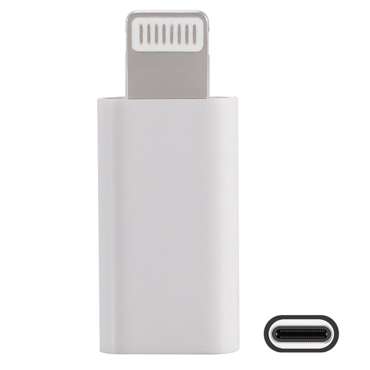 Enkay Hat-Prince HC-6 Mini ABS USB-C / Type-C 3.1 to 8 Pin Port Adapter (White)