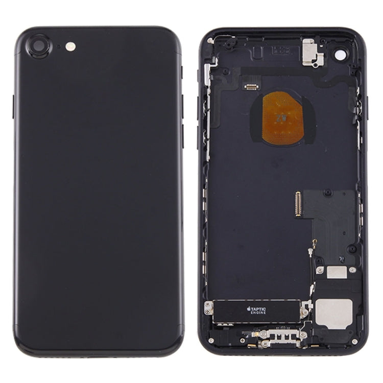 Battery Back Cover Assembly with Card Tray for iPhone 7 (Jet Black)