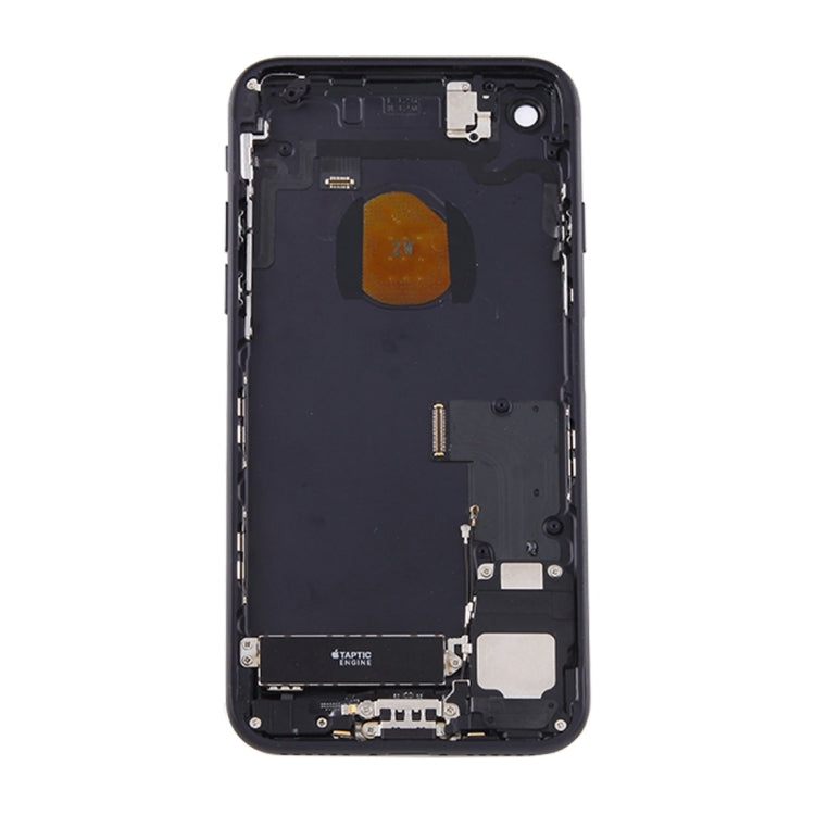 Assemblage de couvercle arrière de batterie avec plateau de carte pour iPhone 7 (noir)