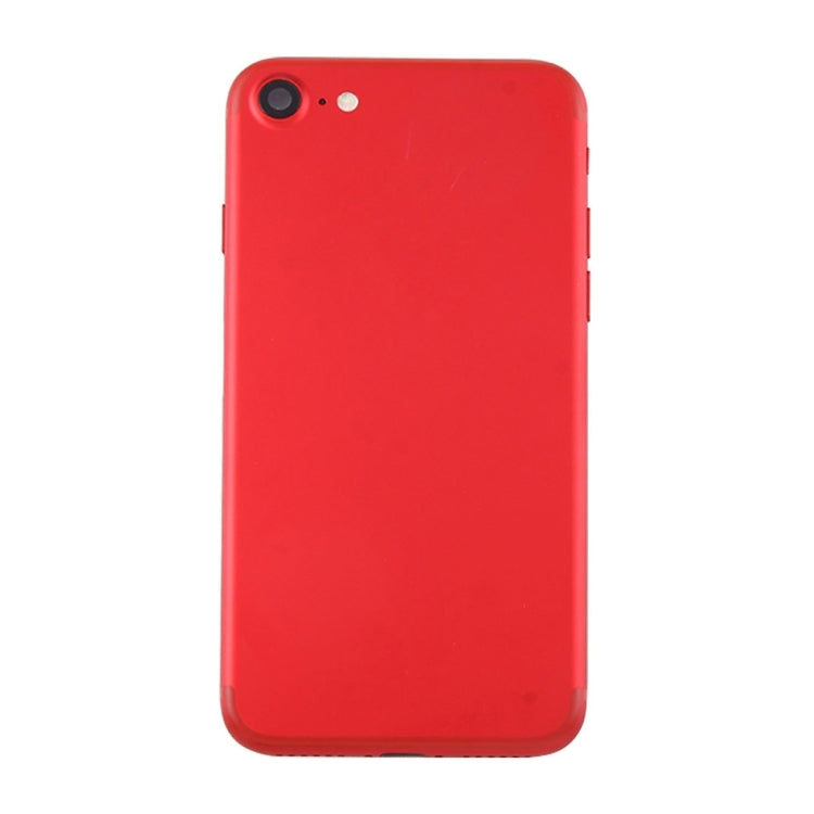 Assemblage de couvercle arrière de batterie avec plateau de carte pour iPhone 7 (rouge)