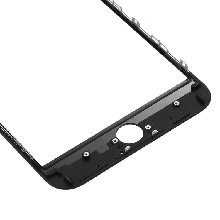 Lente de Cristal Exterior de Pantalla Frontal con Marco de Bisel de Pantalla LCD Frontal Para iPhone 7 Plus (Negro)