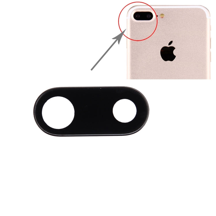 Couvercle d'objectif de caméra arrière pour iPhone 7 Plus (Noir)