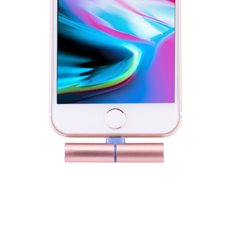 Adaptador de Audio de 8 Pines Macho a Hembra de 3.5 mm para iPhone 7 y 7 Plus y 6s y 6s Plus y 6 y 6 Plus y SE y 5S y 5 iPad iPod (Oro Rosa)