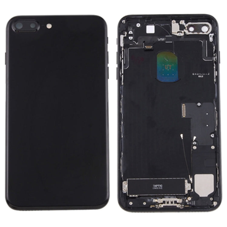 Assemblage de coque arrière de batterie avec plateau de carte pour iPhone 7 Plus (noir de jais)