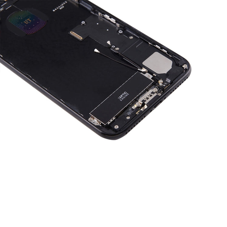 Assemblage de coque arrière de batterie avec plateau de carte pour iPhone 7 Plus (noir de jais)
