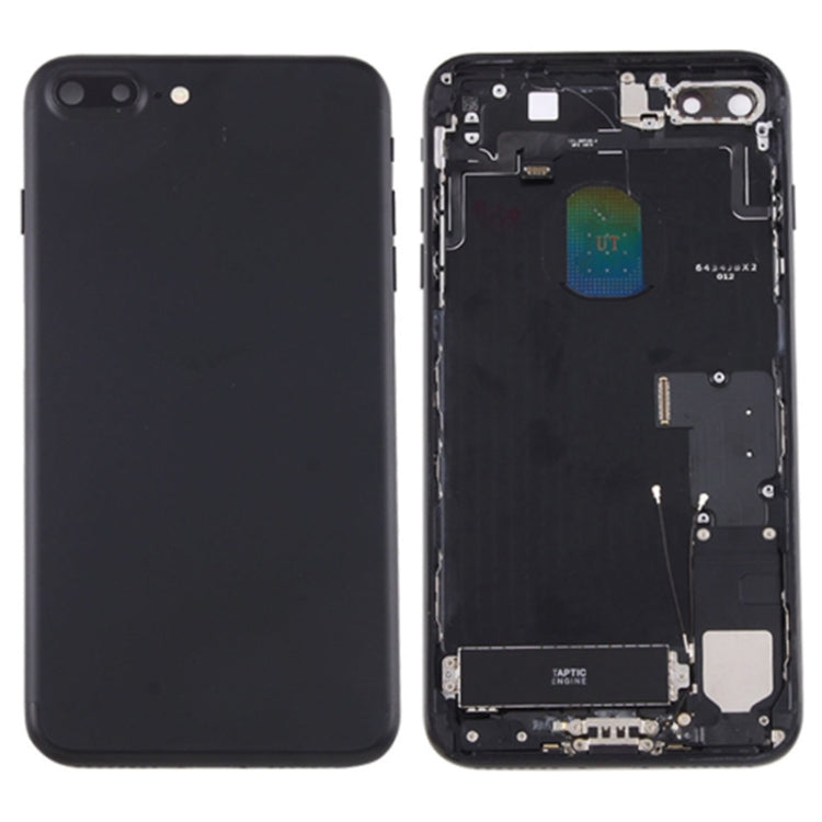 iPhone 7 Plus Conjunto de Tapa Trasera de Batería con Bandeja Tarjetas (Negro)