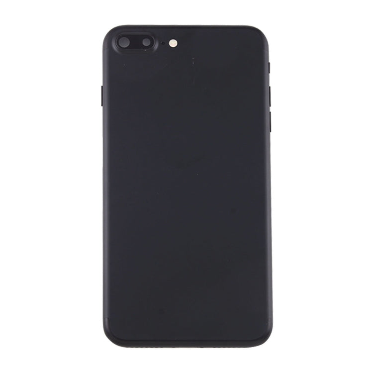 Coque arrière de batterie pour iPhone 7 Plus avec plateau pour carte (noir)