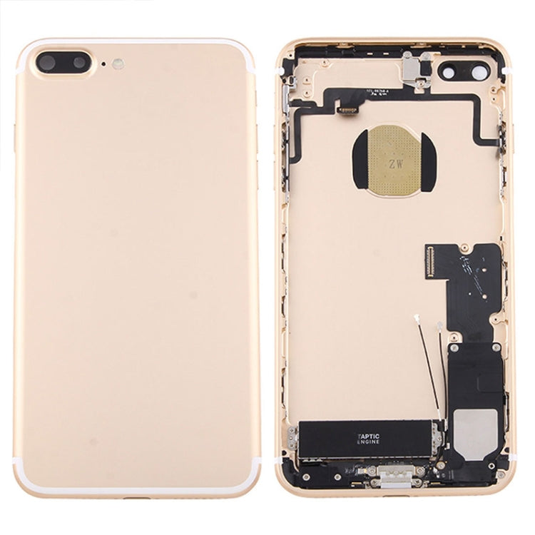 Assemblage de coque arrière de batterie pour iPhone 7 Plus avec plateau de carte (doré)