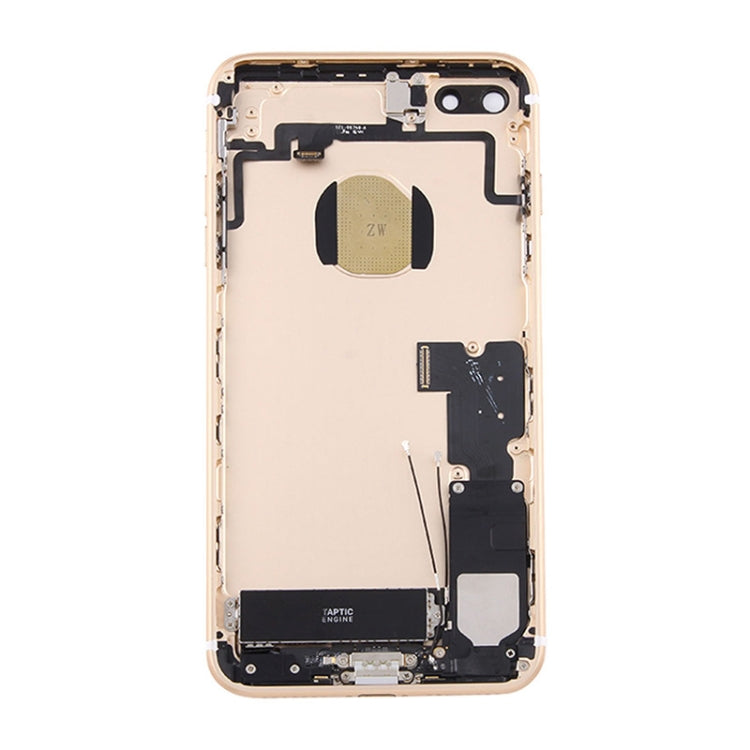 Assemblage de coque arrière de batterie pour iPhone 7 Plus avec plateau de carte (doré)