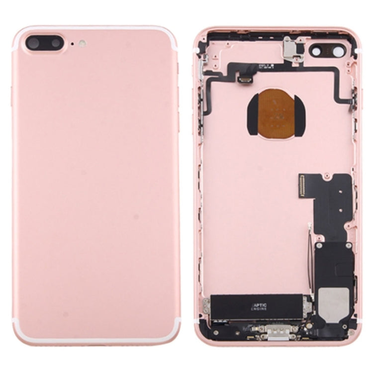 Assemblage de coque arrière de batterie avec plateau de carte pour iPhone 7 Plus (or rose)
