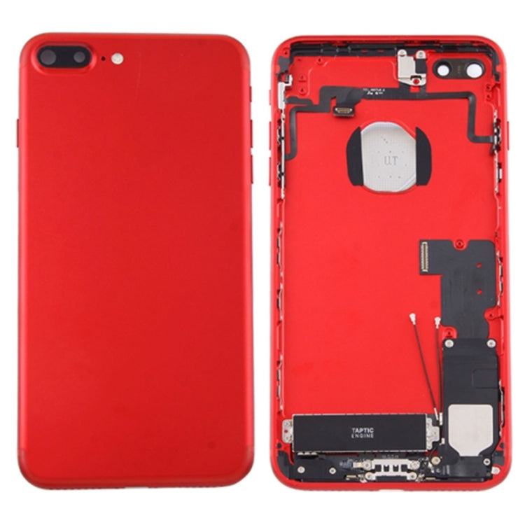 iPhone 7 Plus Conjunto de Tapa Trasera de Batería con Bandeja de Tarjeta (Rojo)
