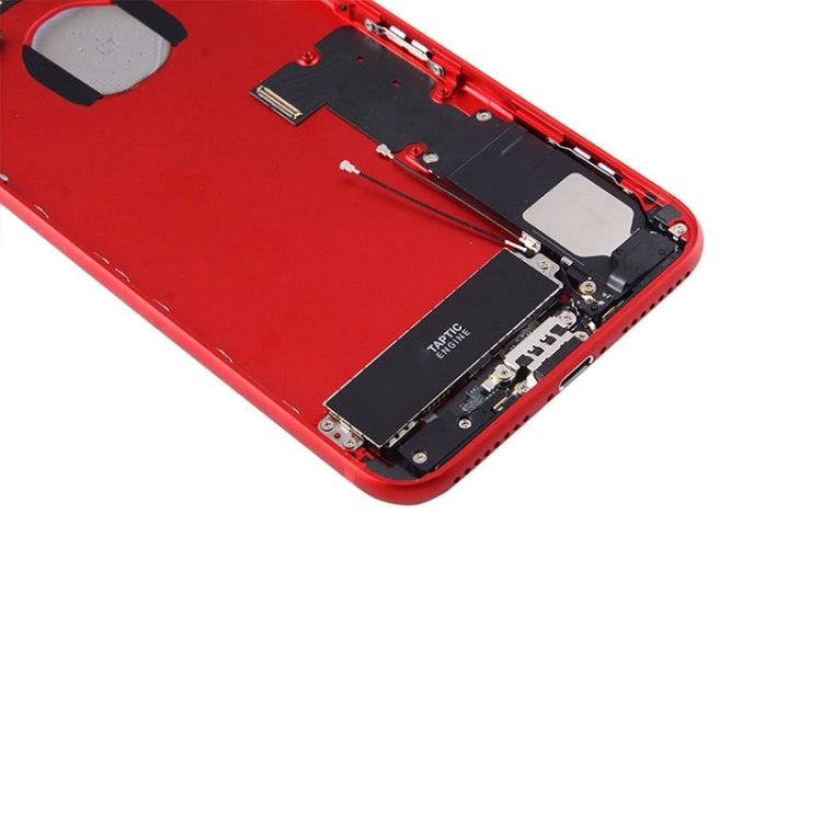 Assemblage de coque arrière de batterie pour iPhone 7 Plus avec plateau de carte (rouge)