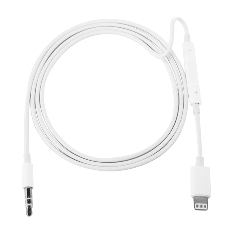 MH021 8 Pin to 3.5mm Aux Audio Cable MH021 Support Line Control for iPhone XR / iPhone XS MAX / iPhone X and XS / iPhone 8 and 8 Plus / iPhone 7 and 7 Plus / iPhone 6 and 6s and 6 Plus and 6s Plus / iPad (White)