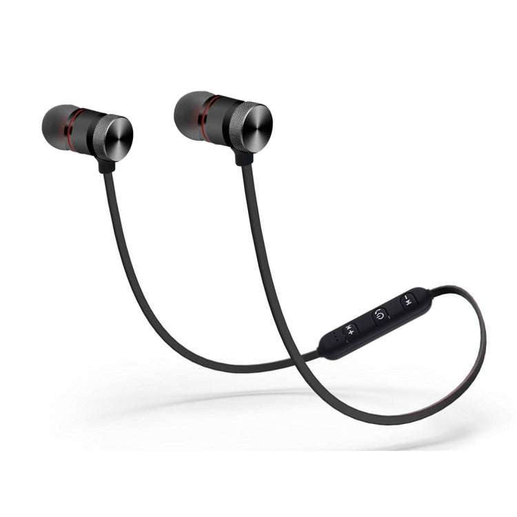 Bluetooth V4.1 Sports Headphones with Magnetic absorption of Stereo Sound quality BTH-838 Bluetooth distance: 10 m For iPad iPhone Galaxy Huawei Xiaomi LG HTC and other Smart Phones (Black)