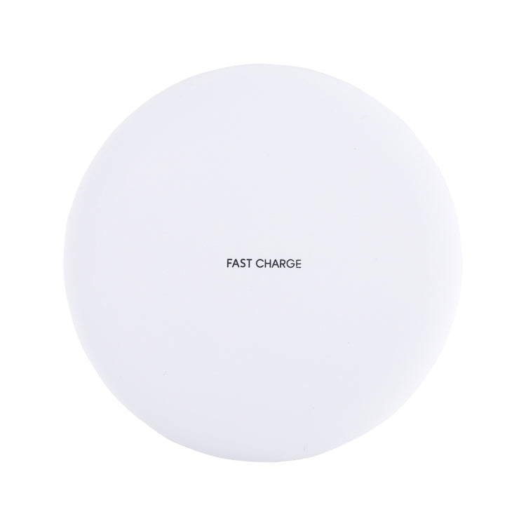 9V 1A / 5V 1A Round Shape Universal FAST QI Standard Wireless Charger (White)
