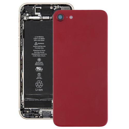 Coque arrière avec adhésif pour iPhone 8 (Rouge)
