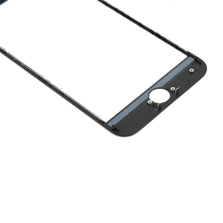 Lente de Cristal Exterior de Pantalla Frontal con Marco de Bisel de Pantalla LCD Frontal Para iPhone 8 (Negro)