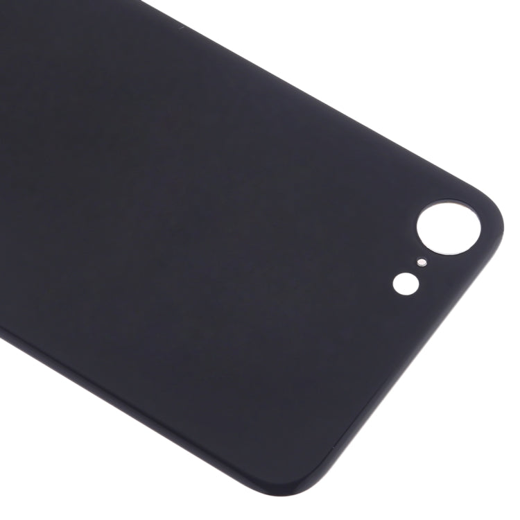 Tapa de Batería Trasera de Cristal con orificio Grande Para Cámara de fácil Reemplazo con Adhesivo Para iPhone 8 (Negro)