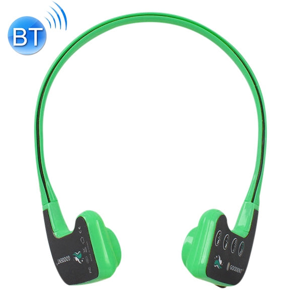 Bone Conduction Headphones Bluetooth Headset for Swimming Teaching (Green)