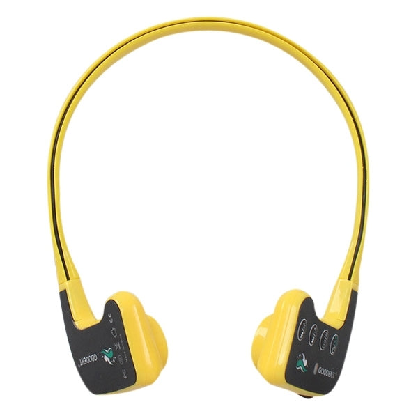 Bone Conduction Headphones Bluetooth Headset for Swimming Teaching (Yellow)