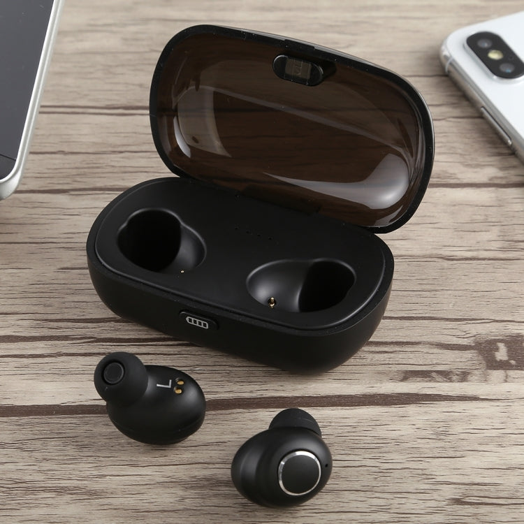 X8 TWS - Écouteurs intra-auriculaires portables Bluetooth V5.0 pour sports de plein air avec boîtier de chargement (Noir)