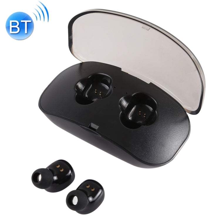 X-I8S Portable Bluetooth V4.2 In-Ear Headphones for Outdoor Sports with Charging Box (Black)
