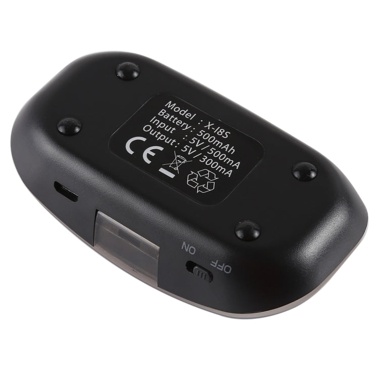 X-I8S Auriculares internos Portátiles con Bluetooth V4.2 para deportes al aire libre con caja de Carga (Negro)