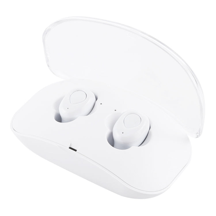X-I8S Portable Bluetooth V4.2 In-Ear Headphones for Outdoor Sports with Charging Box (White)