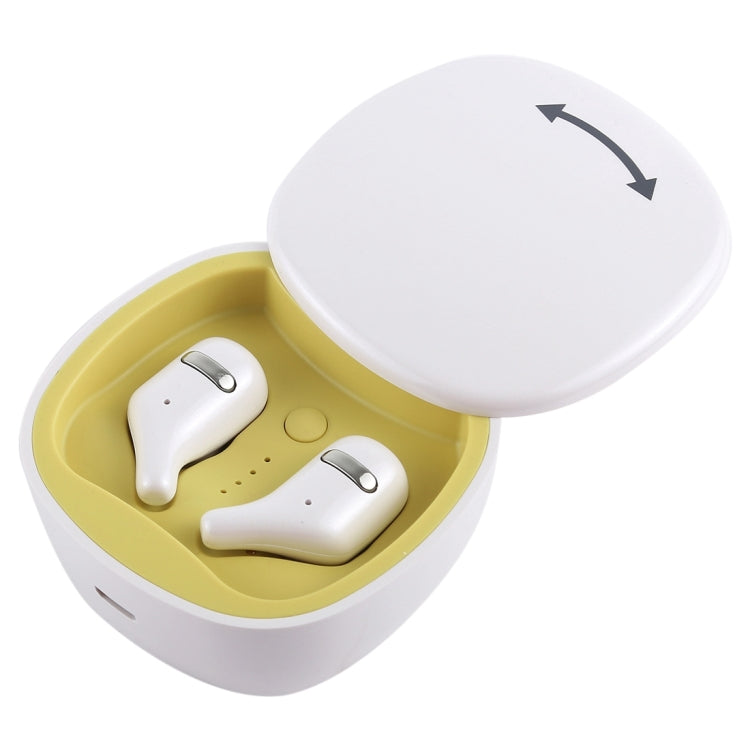 A2 TWS Outdoor Sports Portable Bluetooth V5.0 + EDR In-Ear Headphones with 360 Degree Rotation Charging Box (White)