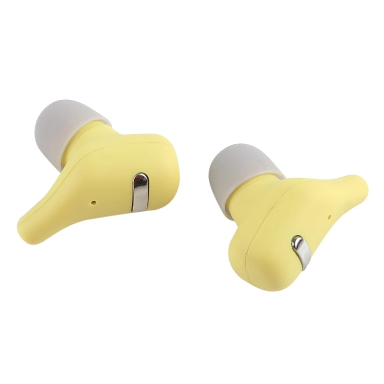 Écouteurs intra-auriculaires pour sports de plein air A2 TWS Bluetooth V5.0 + EDR avec boîte de chargement à rotation à 360 degrés (jaune)