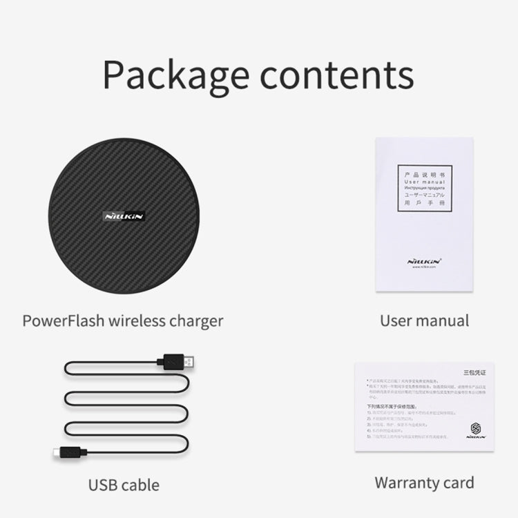 Nillkin Power Flash Aramid Fiber Qi Standard Wireless Charger Charging Pad (Black)