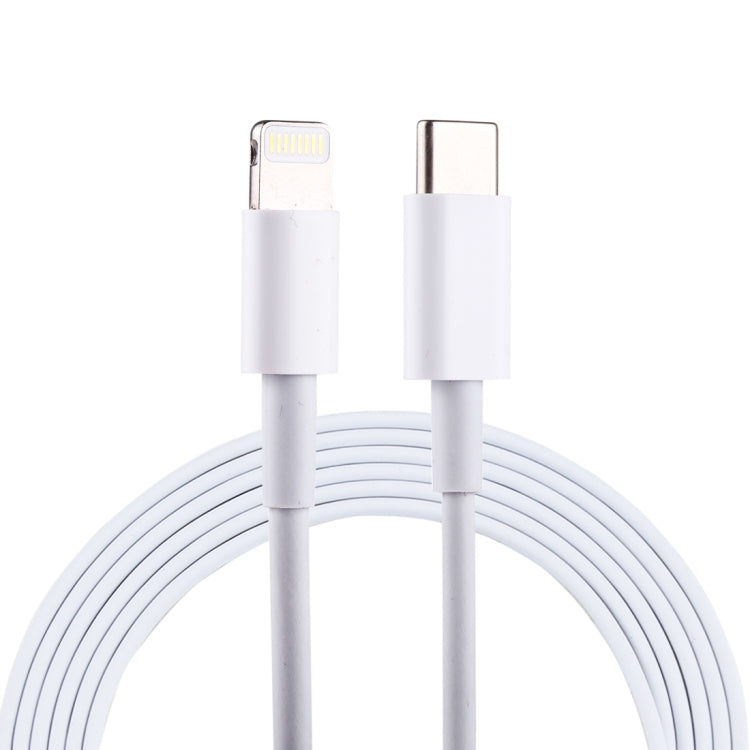 Cable de Carga Rápida USB-C / Type-C Macho de 2 m a Macho de 8 Pines Para iPhone iPad Samsung Huawei Xiaomi LG y otros Teléfonos Inteligentes