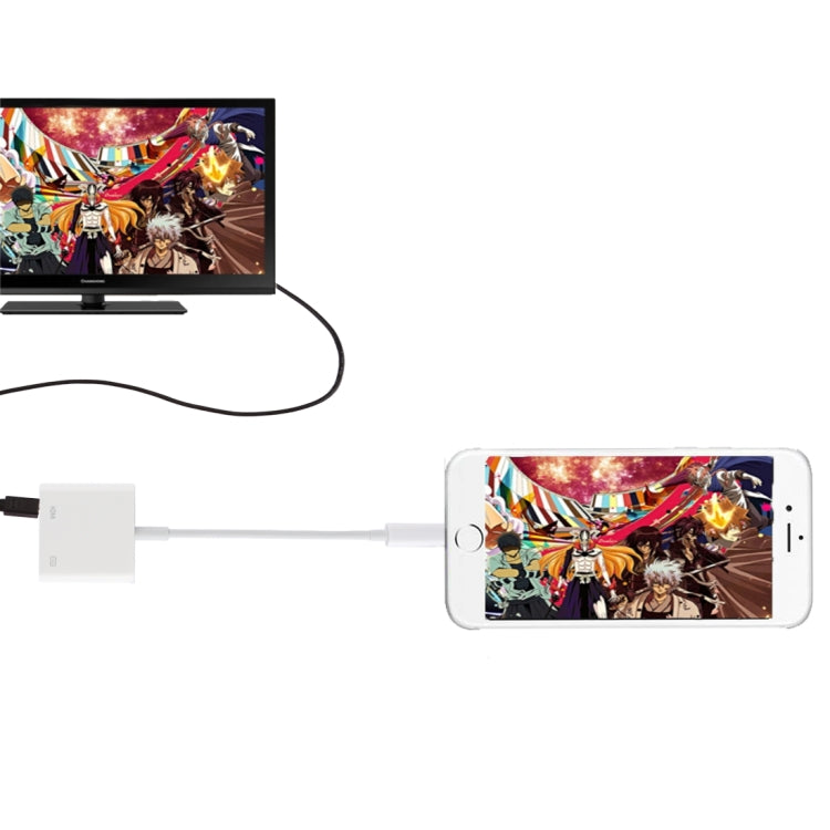 Adaptateur de câble TV numérique vers AV HDMI / HDTV 8 broches pour iPhone X et iPhone 8 et 7 iPhone 8 Plus et 7 Plus iPhone 6 et 6s iPhone 6 Plus et 6s Plus iPad
