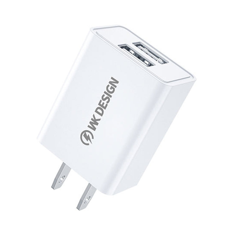 WK WP-U119 10W Dual USB Ports Travel Power Adapter US Plug