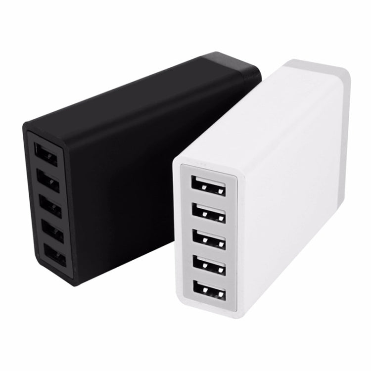 XBX09 40W 5V 8A 5 ports USB chargeur de voyage rapide prise UE (blanc)