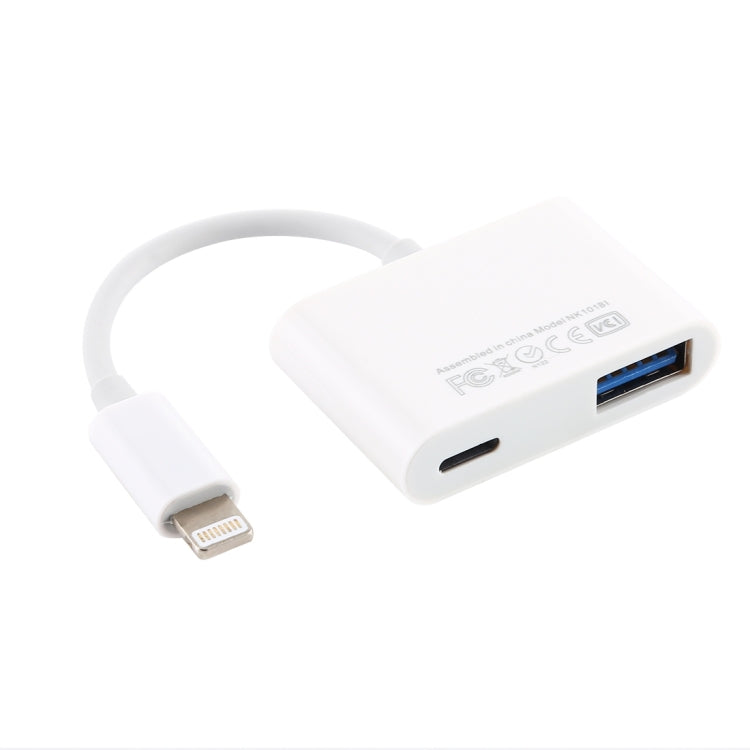 NK101 8 Pin to USB Camera Reader Adapter Compatible with IOS 9.1 and above