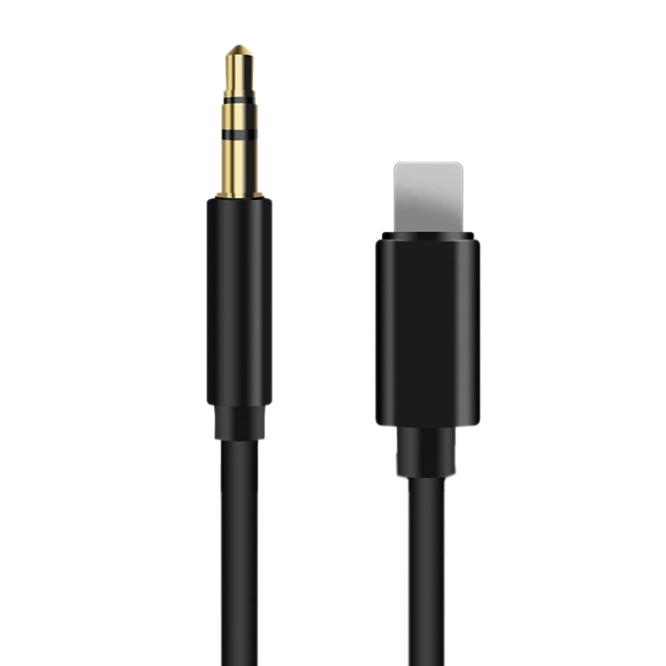 8 Pin to 3.5mm AUX Audio Adapter Cable Length: 1m (Black)