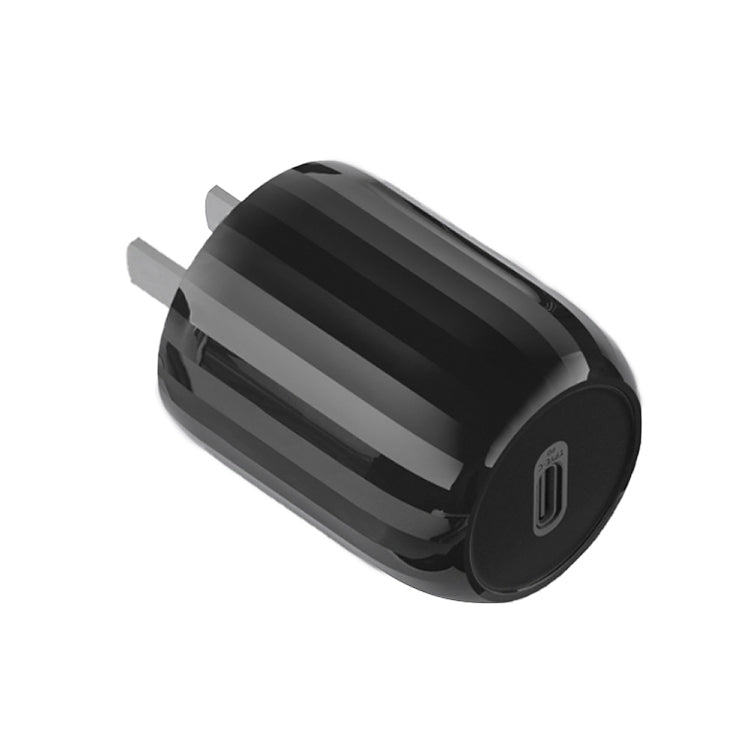 WK WP-U75 Type-C / USB-C PD 18W Ultra-Fast Travel Charger Power Adapter US Plug (Black)