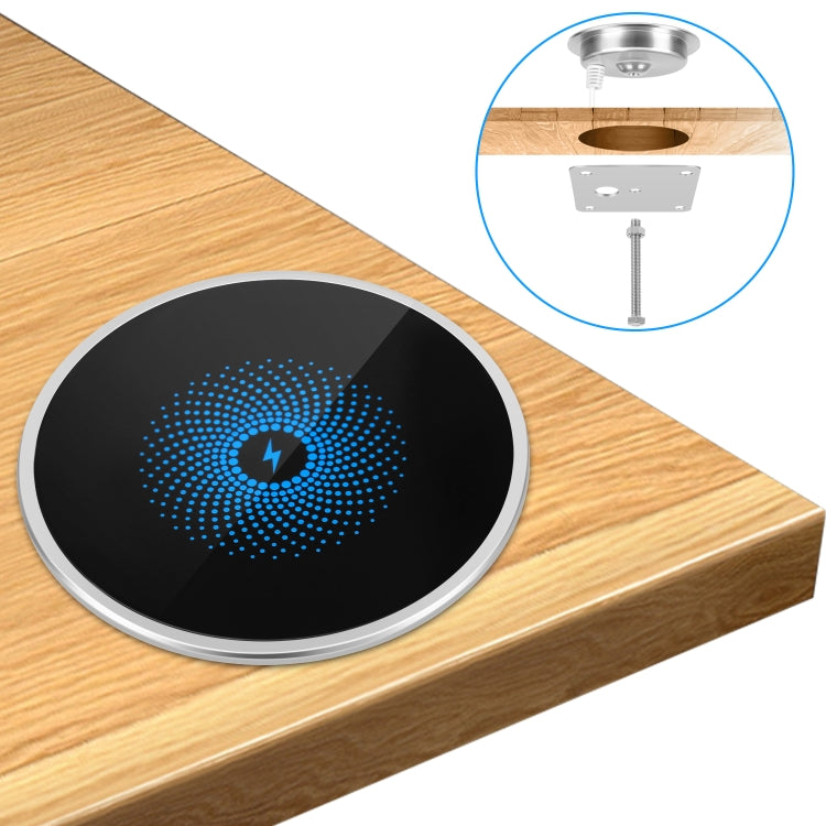 S50 15W Ultra-thin Desktop Integrated Wireless Charger Built-in