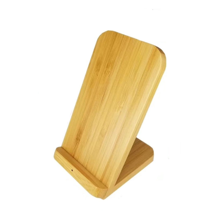 Cargador Inalámbrico de bambú vertical para el Teléfono Qi