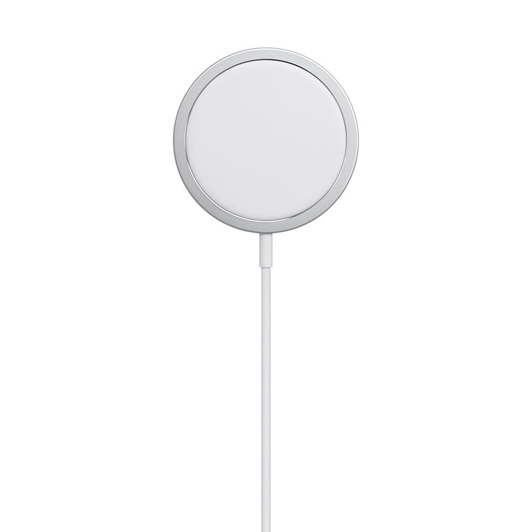 OJD-63 15W Aluminum Alloy Round Style Magsafe Magnetic Wireless Charger for iPhone 12 Series
