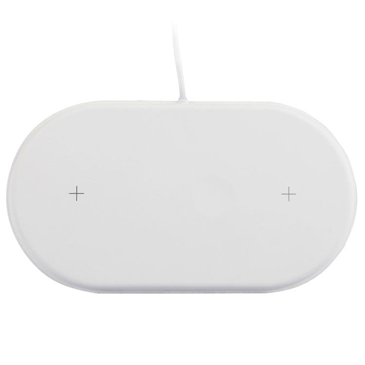 Chargeur sans fil QI 3 en 1 pour iPhone et AirPods et Apple Watch (Blanc)