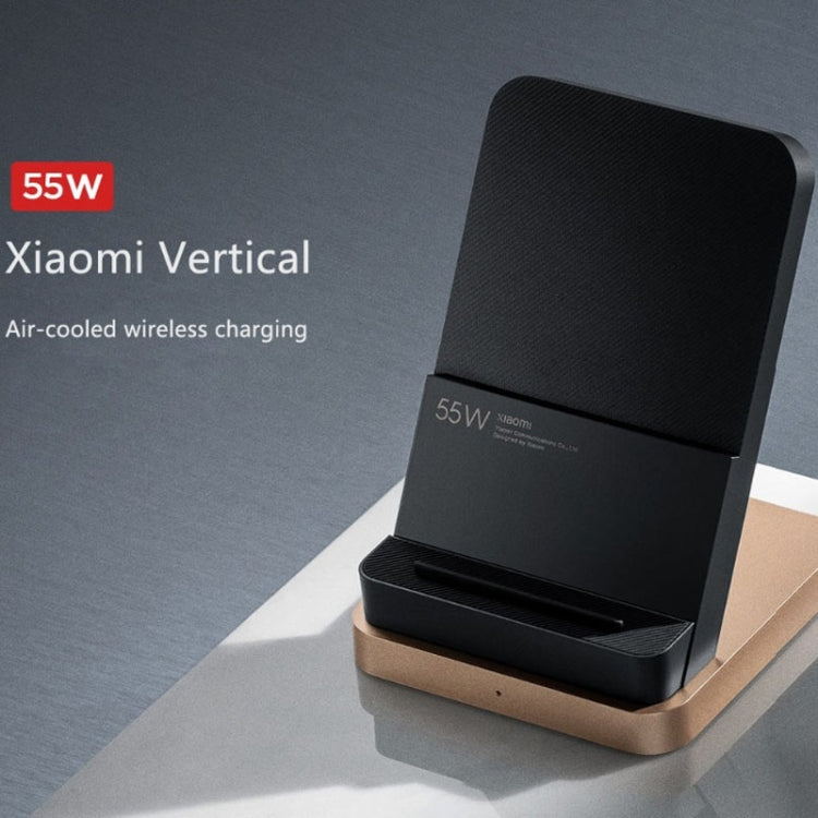 El Cargador Inalámbrico vertical Xiaomi MDY-12-ES 55W Original con ventilador de refrigeración incorporado (Negro)