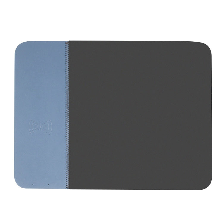 OJD-36 QI Standard 10W Lighting Wireless Charger Rubber Mouse Pad Size: 26.2 x 19.8 x 0.65cm (Blue)