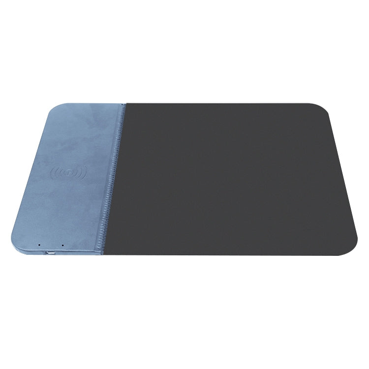 OJD-36 QI Standard 10W Lighting Wireless Charger Rubber Mouse Pad Size: 26.2 x 19.8 x 0.65cm (Blue)