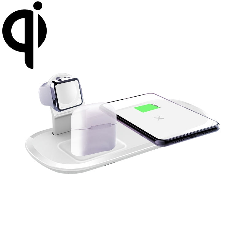 OJD-55 15W 3 en 1 Chargeur sans fil multifonction à charge rapide pour iPhones iWatches et AirPods (Blanc)