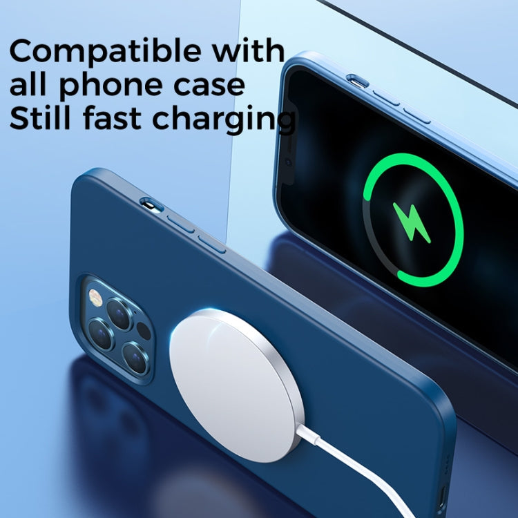 Joyroom JR-A32 15W Ultra-thin Magsafe Magnetic Fast Charging Wireless Charger for iPhone 12 Series (Blue)
