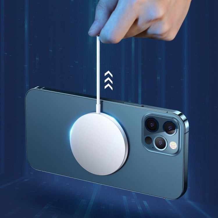 Joyroom JR-A32 Chargeur sans fil magnétique ultra-fin Magsafe 15 W pour iPhone 12 Series (Bleu)