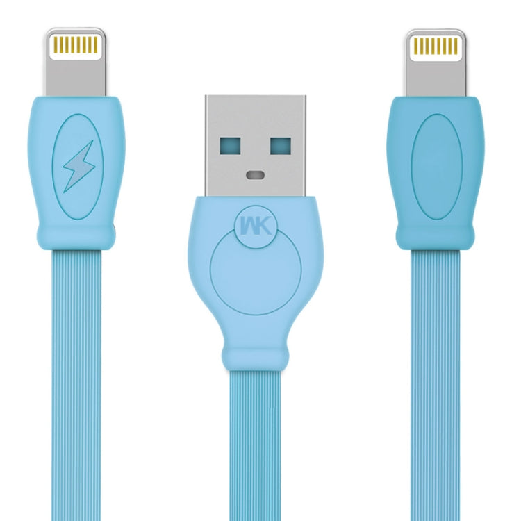 WK WDC-023 2.4A 8 Pin Fast Charging Cable Cord Length: 2m (Blue)