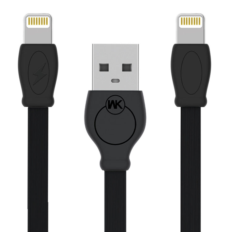 WK WDC-023 2.4A 8 Pin Fast Charging Cable Cord Length: 3M (Black)